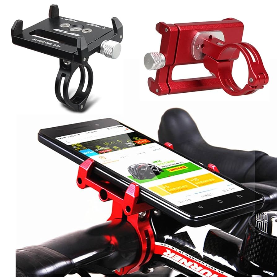 CNCアルミ合金製 自転車用スマホホルダー 楽天市場】【楽天3位獲得】自転車用スマホホルダー ネジで調整